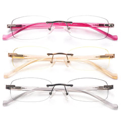 KERECSEN 3 Pack Rimless Reading Glasses Unisex LNH001