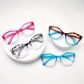 4 Pack Reading Glasses Blue Light Blocking for Women Butterfly Frame Computer Readers with Spring Hinges Anti Glare Eyestrain