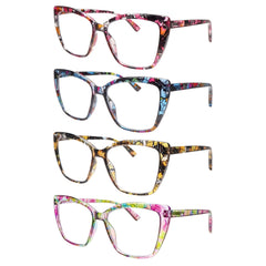KERECSEN Blue Light-blocking Reading Glasses, Designed Specifically for Women. Featuring Premium Blue Light-blocking Lenses with Spring Hinges, Effectively Relieve Eye Strain, Ideal for Computer Work, Outdoor Activities As A Holiday Gift.