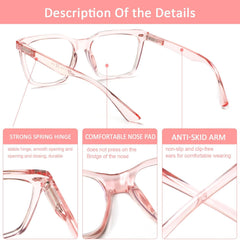 6 Pack Reading Glasses Men Women Spring Hinges Comfortable Glasses for Reading Blue Light Reading Glasses Cheaters Eyeglasses