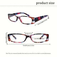 KERECSEN Anti-Blue Light Reading Glasses with Blocking Lenses, Metal Spring Hinges & Plastic Frame - Suitable for Women & Computer & Book Reading Glasses, Gift for Digital Eye, Glare, Cost-Effective