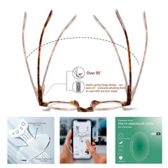 Semi-Rimless Reading Glasses Unisex 4 Pack 218-3 | KERECSEN