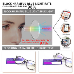 KERECSEN3 Pack Anti-Blue Light Presbyopia Glasses with Spring Hinge Unisex Fashion Computer Reading Glasses 237-2
