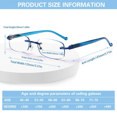 3 Pack Reading Glasses Anti Blue Light Lenses Unisex FLG001
