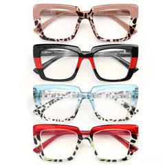 KERECSEN 8pcs Random Color Readers Glasses for Men and Women, Lightweight Unisex Reading Frames with Classic Design, Clear Lenses, Comfortable Fit, Magnification Options, Ideal for Books, Phones, Magazines, Menus, Documents and Small Print