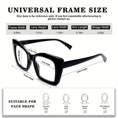 4 Pack Cat Eye Frames Women's Reading GlassesComputer and Cell Phone Readers Anti-Blue Light BlockingProtects Eyes from Blue Light Spring Hinges