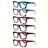 6 Pack Reading Glasses Blue Light Readers Women Glasses Anti Eyestrain Reading Glasses