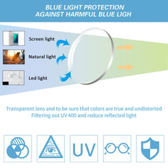 6 Pack Ladies Reading Glasses Spring Hinge Anti Eyestrain Computer Reading Glasses for Women Men Readers