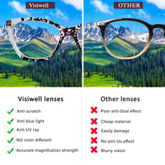 4 Pack Blue Light Glasses for Men Women Fashion Computer Screen Gaming TV Phones Anti Eyestrain