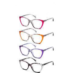 4 Pack Blue Light Glasses for Men Women Fashion Computer Screen Gaming TV Phones Anti Eyestrain