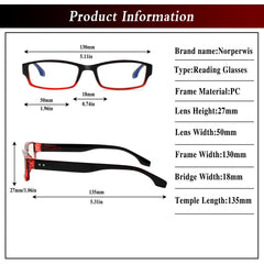6 Pack Spring Hinge Reading Glasses Fashion Computer Readers Bluelight Glasse