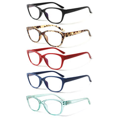 5 Pack Reading Glasses for Women Men Blue Light Blocking Glasses Computer Readers