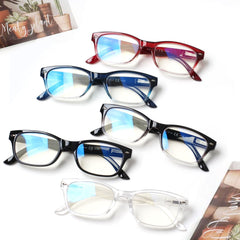 5Pack Blue Light Blocking Reading Glasses Women Men Spring Hinge Computer Reader