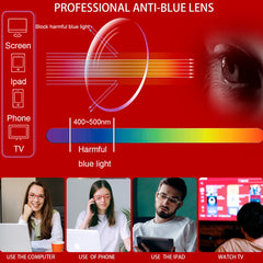 6 Pack Multifocal Women's Reading Glasses Anti Blue Light Lens Reading Glasses