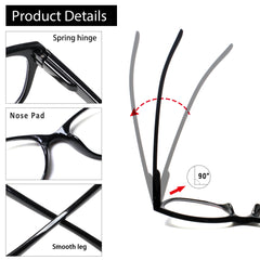 5 Pack Reading Glasses for Women Men Blue Light Blocking Glasses Computer Readers