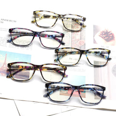 5Pack Ladies Reading Glasses Spring Hinge Fashion Pattern Print Eyeglasses Women