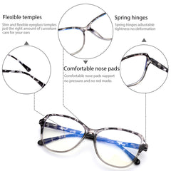 4 Pack Computer Blue Light Blocking Glasses Blue Light Glasses Men Women Anti Blu-Ray Clear Gaming Glasses Lenses