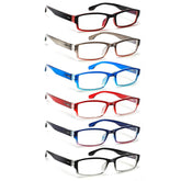 6 Pack Spring Hinge Reading Glasses Fashion Computer Readers Bluelight Glasse