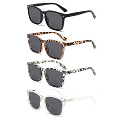 KERECSEN 4 Pack Rectangle Bifocal Readers Unisex 000