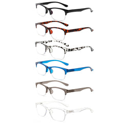 KERECSEN 6 Pack Rectangle Blue Light Blocking Computer Glasses 088