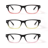 3 Pack Women's Reading Glasses Rectangular HD Lens Glasses 019