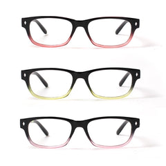 3 Pack Women's Reading Glasses Rectangular HD Lens Glasses 019