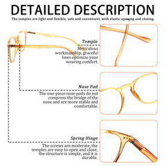 3 Pack Reading Glasses Fashionable Women's Men's Use Eyeglasses Anti-Blue Light Blocking Electronics Blue Light