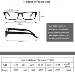 6 Pack Retangle Reading Glasses Include Sunglasses Men and Women 026