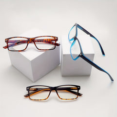 KERECSEN 6-Pair Stylish Blue Light-Blocking Reading Glasses Featuring a Spring Hinge Design And High-Quality Blue Light-Blocking Lenses, These Glasses Are Lightweight And Comfortable to Wear. Perfect for Men Who Use Computers. Great Holiday Gift