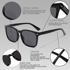 KERECSEN 4 Pack Rectangle Bifocal Readers Unisex 000