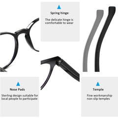 KERECSEN 5 Pack Round Reading Glasses Unisex 073