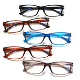 KERECSEN 5 Pack Rectangle Reading Glasses Unisex CG291