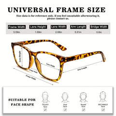 KERECSEN 5 Pack Women' Blue Light Blocking Reading Glasses Suitable for Computer, Tablet, Smartphone, Anti-Glare with Spring Hinge Eyewear, Lightweight Full-Rim Elliptical Frames for Digital Screens & Eye Fatigue Relief