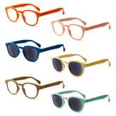 6 Pack Reading Sunglasses for Women and Man Sun Readers Glasses Spring Hinge Outdoor Sunglasses
