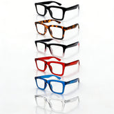 KERECSEN 6 Pairs Of Square-Frame Anti-Blue Light Reading Glasses for Women Fashionable Reading Glasses with Metal Spring Hinges Durable Blue Light Blockers for Mobile Phones And Computers Essential Gift for Every Occasion