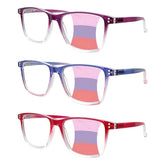KERECSEN Blue Light Blocking Reading Glasses Suitable for Computer, Digital Screens &, Spring Hinge Eyewear with Full-Rim Frames, Round/Rectangle for Computer Syndrome, Office & Commuting
