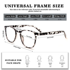 KERECSEN3 Pack Anti-Blue Light Presbyopia Glasses with Spring Hinge Unisex Fashion Computer Reading Glasses 237-2