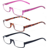 KERECSEN 3 Pack Semi-Rimless Reading Glasses Unisex 078 - kerecsen