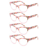 KERECSEN 4 Pack Cat Eye Blue Light Blocking Computer Glasses Women FLG360 - kerecsen