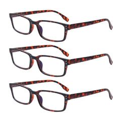 KERECSEN 3 Pack Rectangle Reading Glasses includes sun Readers Unisex 097 - kerecsen