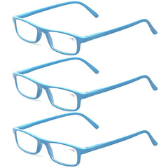 KERECSEN 3 Pack Rectangle Reading Glasses Unisex 064 - kerecsen