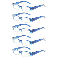 KERECSEN 5 Pack Oval Reading Glasses Unisex 100-2 - kerecsen