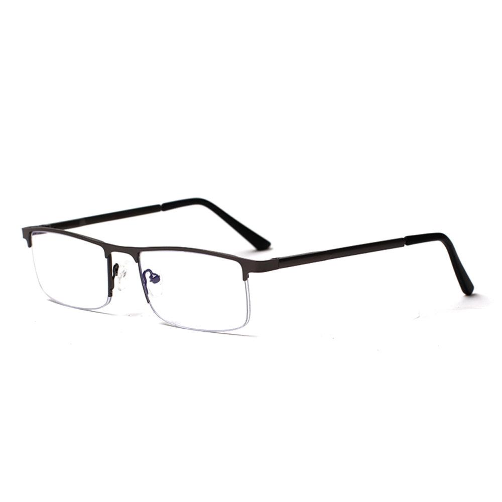 KERECSEN Rectangle Metal Semi-Rimless Blue Light Blocking Computer Glasses Unisex FLG003 - kerecsen