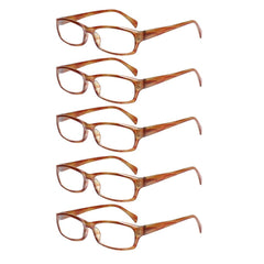 KERECSEN 5 Pack Rectangle Blue Light Blocking Computer Glasses Unisex FLG069-3 - kerecsen