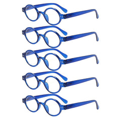 KERECSEN 5 Pack Oval Reading Glasses Unisex 227 - kerecsen