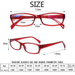 KERECSEN 5 Pack Rectangle Blue Light Blocking Computer Glasses Unisex FLG069-7 - kerecsen