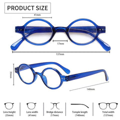 KERECSEN 5 Pack Oval Reading Glasses Unisex 227 - kerecsen