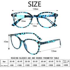 KERECSEN 5 Pack Oval Blue Light Blocking Computer Glasses Unisex FLG143 - kerecsen