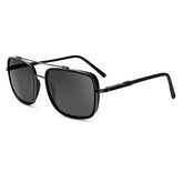 KERECSEN Classic Square Polarized Sunglasses for Women Men Trendy Shades Sun Glasses with Spring Hinge