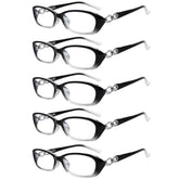 KERECSEN 5 Pack Oval Blue Light Blocking Computer Glasses Women FLG349 - kerecsen